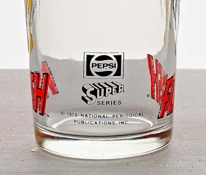 Vintage 1976 Flash Pepsi Super Series Collector Tall Glass - lollygag