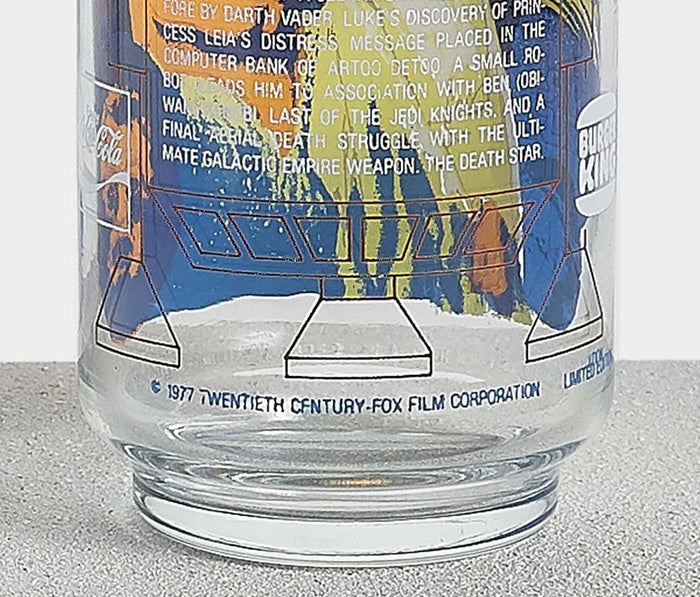 Vintage Star Wars A New Hope Luke Skywalker Collector Glass - lollygag