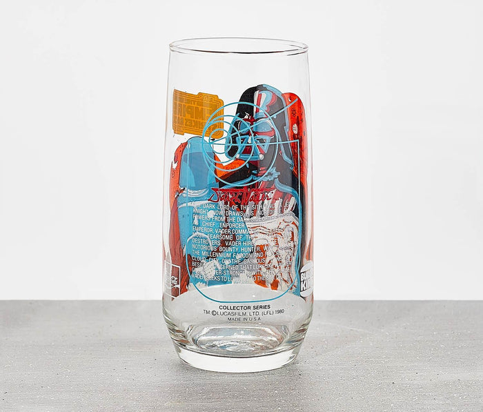 vintage 1980 Star Wars Empire Strikes Back Darth Vader Glass - lollygag