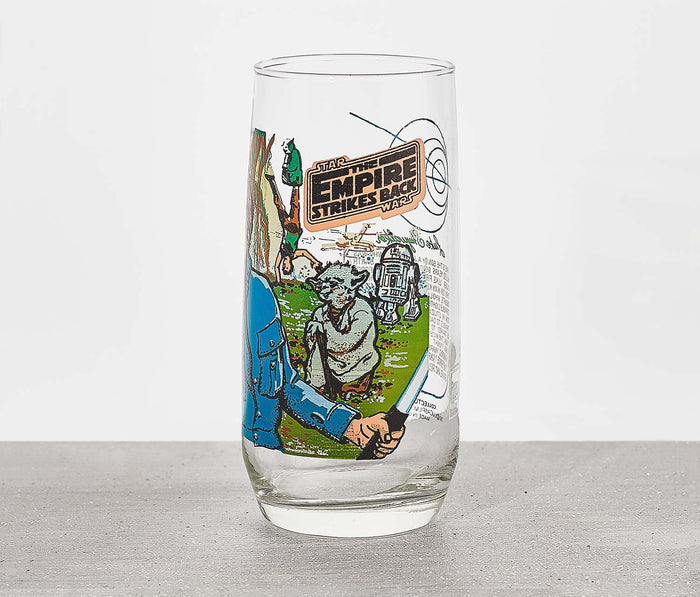 Star Wars Luke Skywalker Empire Strikes Back Vintage Glass