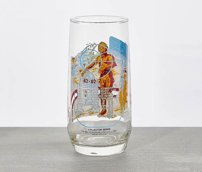Star Wars R2-D2 & C-3PO- Empire Strikes Back Vintage Glass