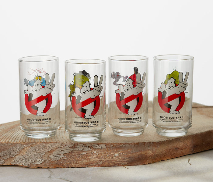 1989 Mint Ghostbusters II Collector Tumblers 4 Set - Lollygag
