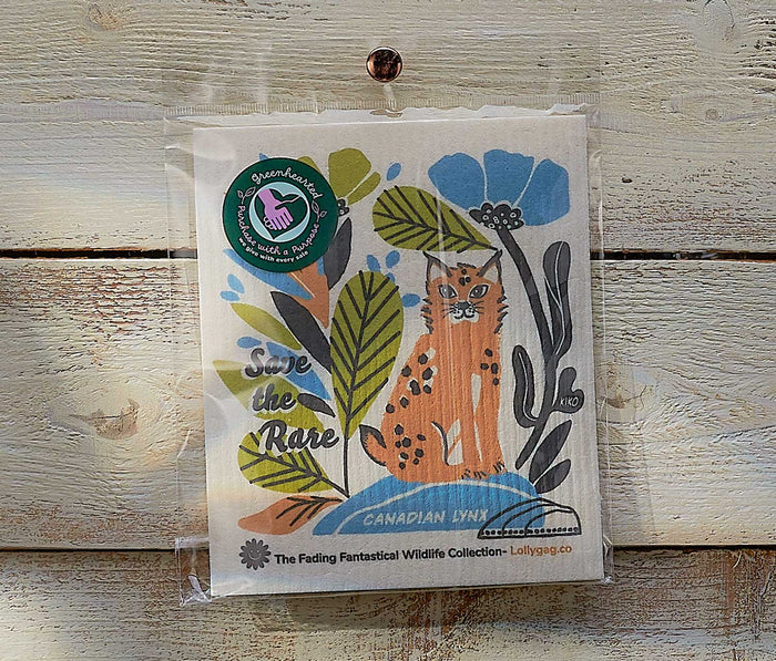 2 Northern Sea Otter Swedish Dishcloth + Magnetic clip Wholesale - Lollygag
