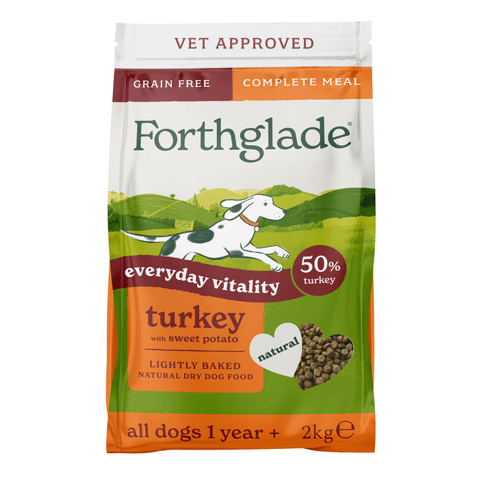 2kg Lightly Baked Turkey Dry Dog Food