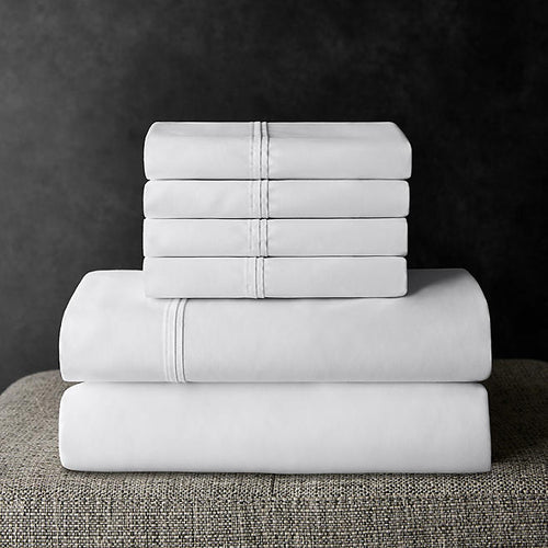 6 Piece 700 Thread Count King Size Bed Sheet Set