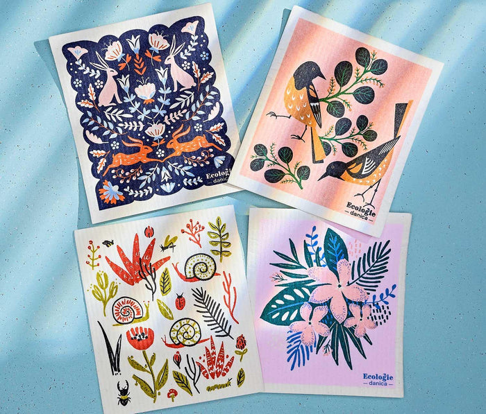 Danica studio A Small World Reusable Swedish Dishcloths - lollygag