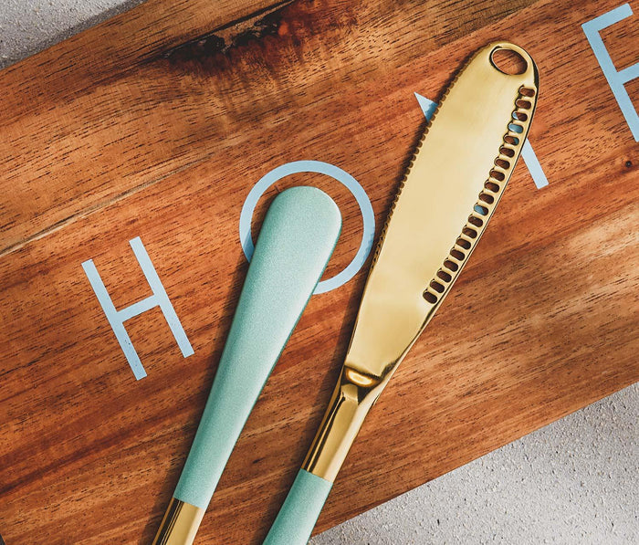 Long Acacia wooden Charcuterie Cheese Board and knives Set
