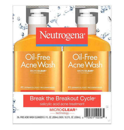 Neutrogena Oil-Free Acne Face Wash (269 mL, 2 pk.) - ShopUSA - Kenya