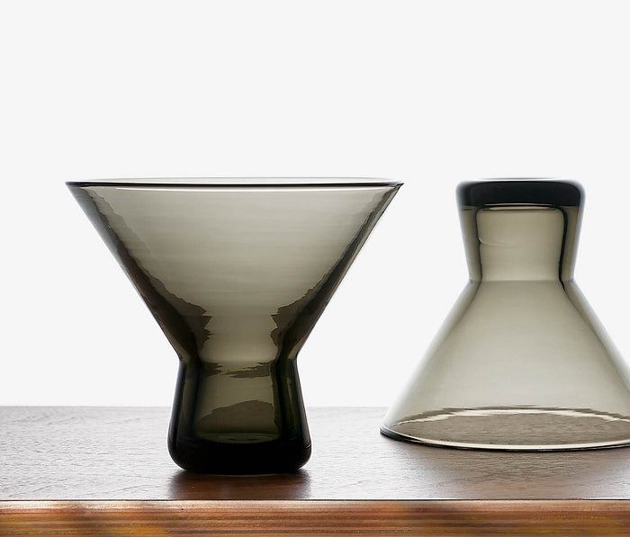 Acopa Smoke Grey Color Martini Stemless Glass - Lollygag