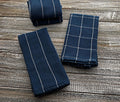 Woven Plaid Navy Napkins Set - Lollygag