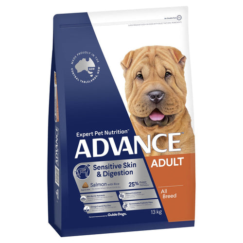 Advance All Breed Sensitive Skin and Digestion Turkey Adult Dog Dry Food 13kg-Habitat Pet Supplies