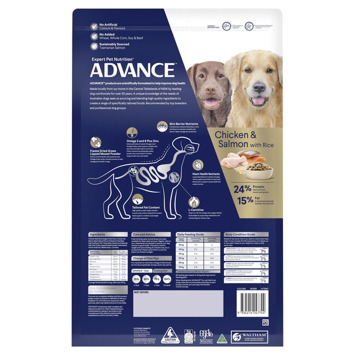Advance Chicken and Turkey Retrievers Adult Dog Dry Food 13kg