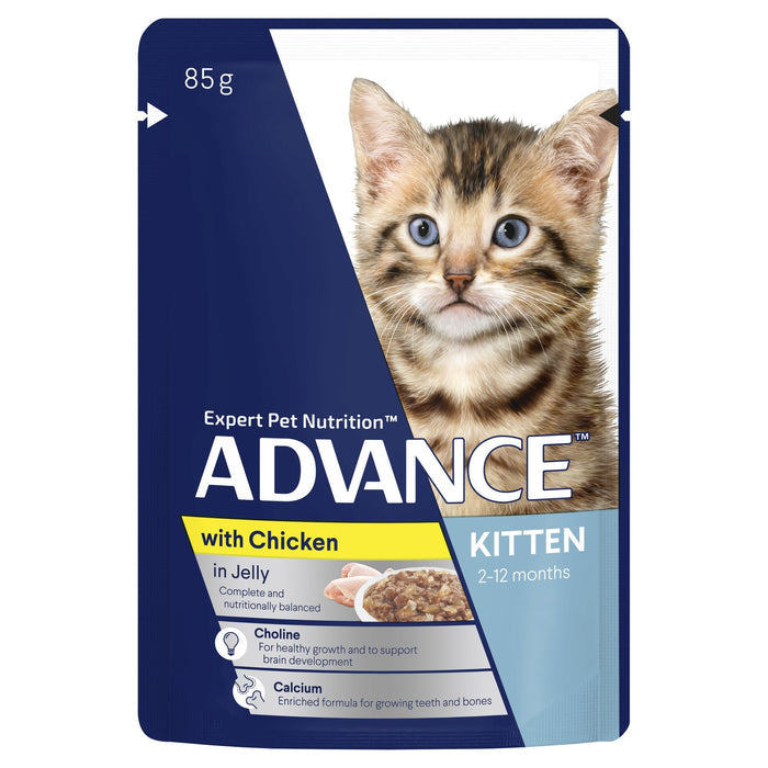 Advance Chicken in Jelly Kitten Wet Food 85g x 12