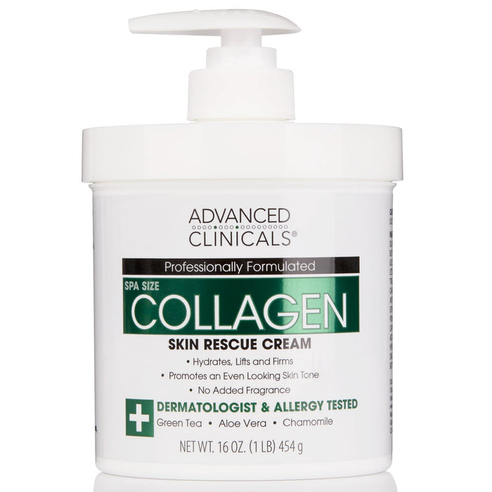 Advanced Clinicals Collagen Cream Body and Face Moisturize