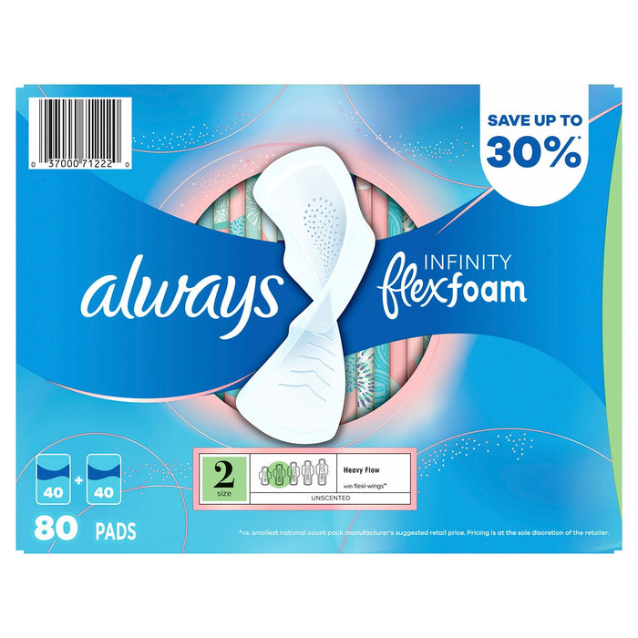Always Infinity Feminine Pads in Kenya - Size 2, 80 Count