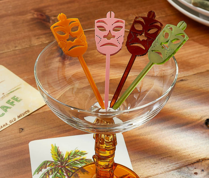 Amber Tiki Stem Coupe Cocktail Glass Sets - Lollygag.co
