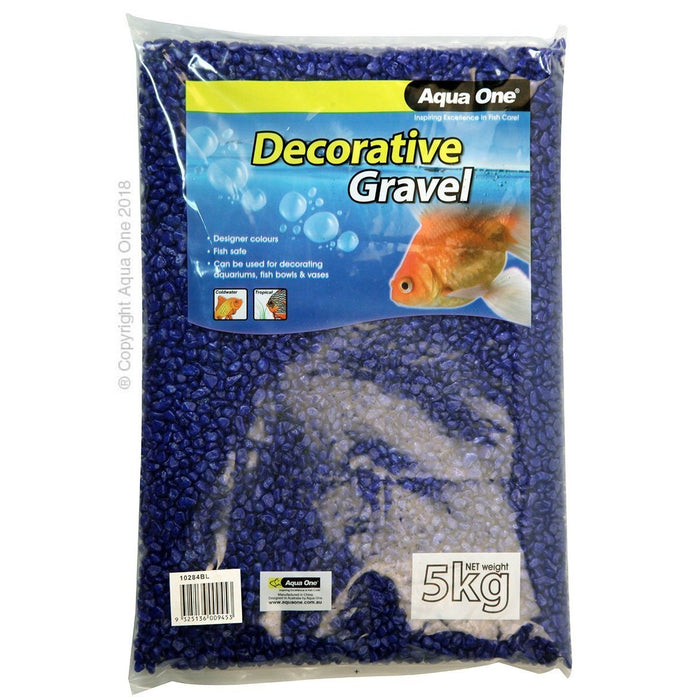 Aqua One Gravel Deep Blue 5kg-Habitat Pet Supplies