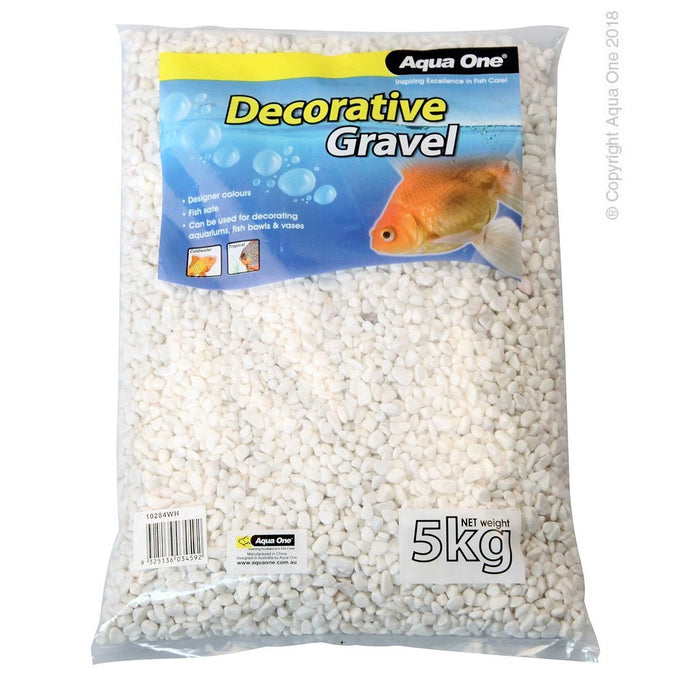 Aqua One Gravel White 5kg-Habitat Pet Supplies