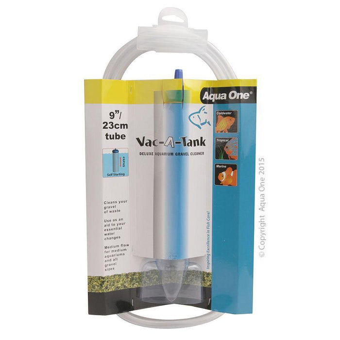 Aqua One Vac-A-Tank Deluxe Aquarium Gravel Cleaner 23cm-Habitat Pet Supplies