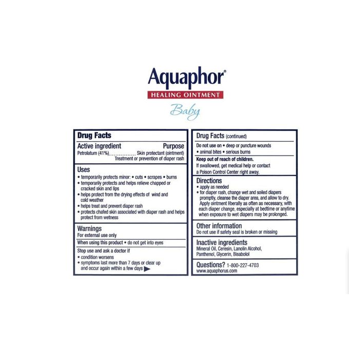 Aquaphor Advanced Therapy Baby Healing Ointment