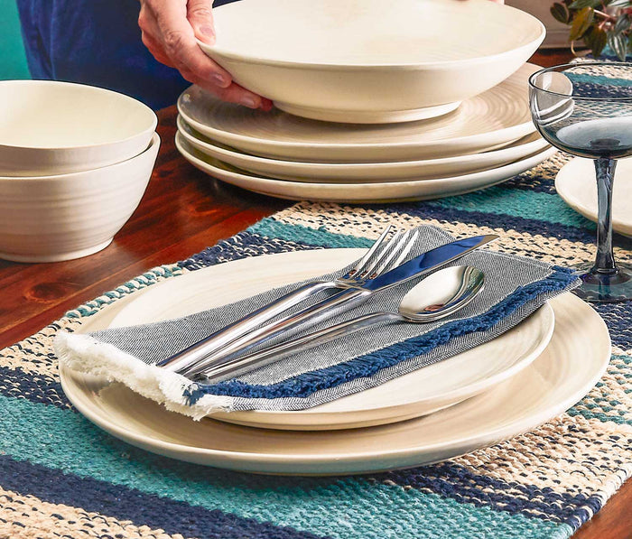 Danica Heirloom Aquarius Oyster White Dinner Plate - Lollygag