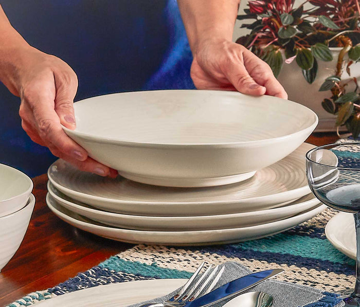 Danica Heirloom Aquarius Oyster White Pasta Bowl - Lollygag