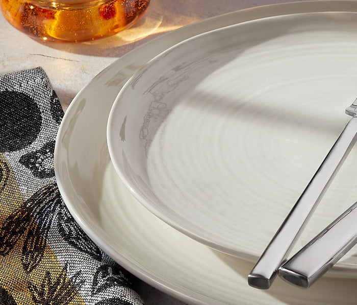 Danica Heirloom Aquarius Oyster White Salad Plate - Lollygag