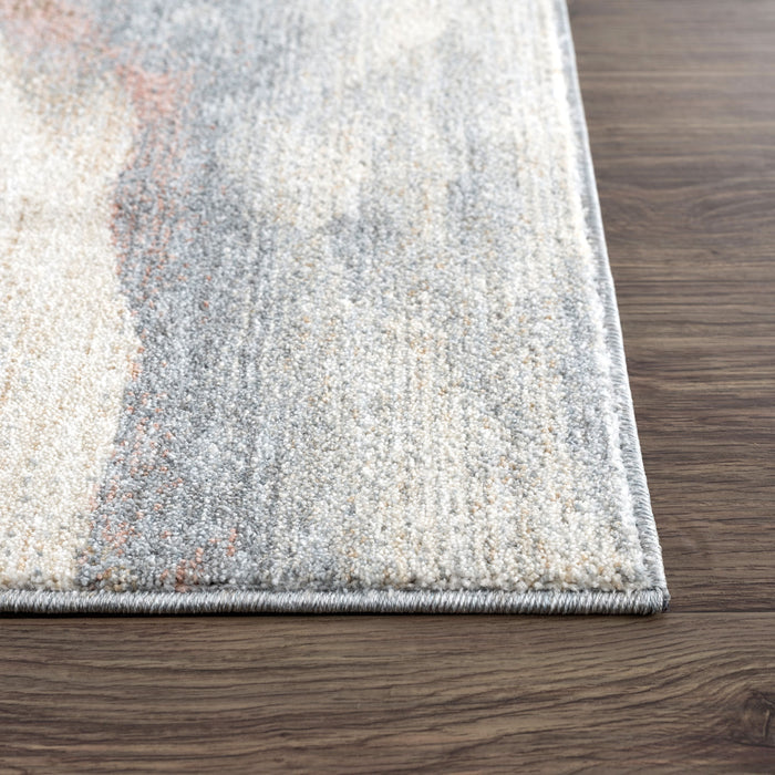 Aria Marble Swirl Orange Rug