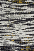 Arto Abstract Striping Grey Rug