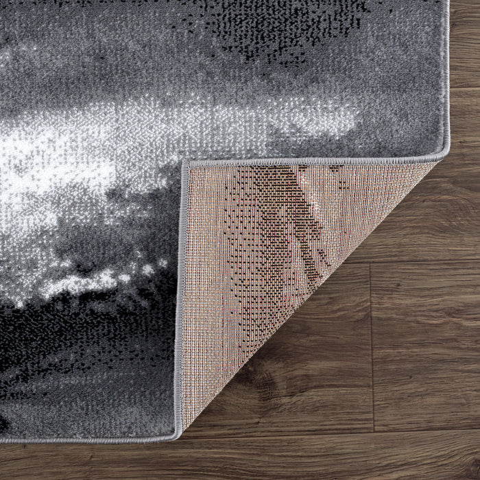 Arto Abstract Waves Red Rug