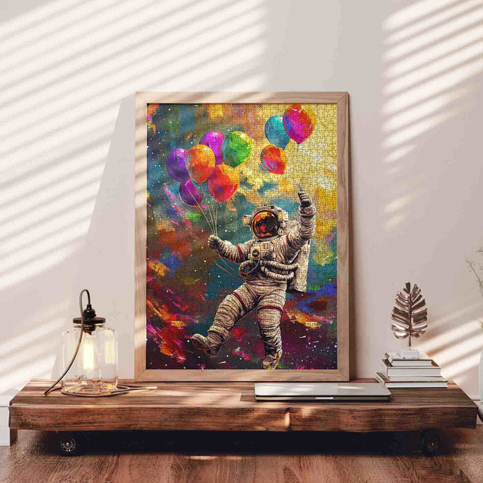 Astronaut Holding Balloon Jigsaw Puzzle