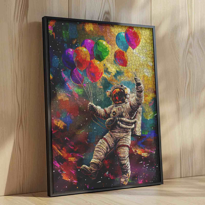 Astronaut Holding Balloon Jigsaw Puzzle