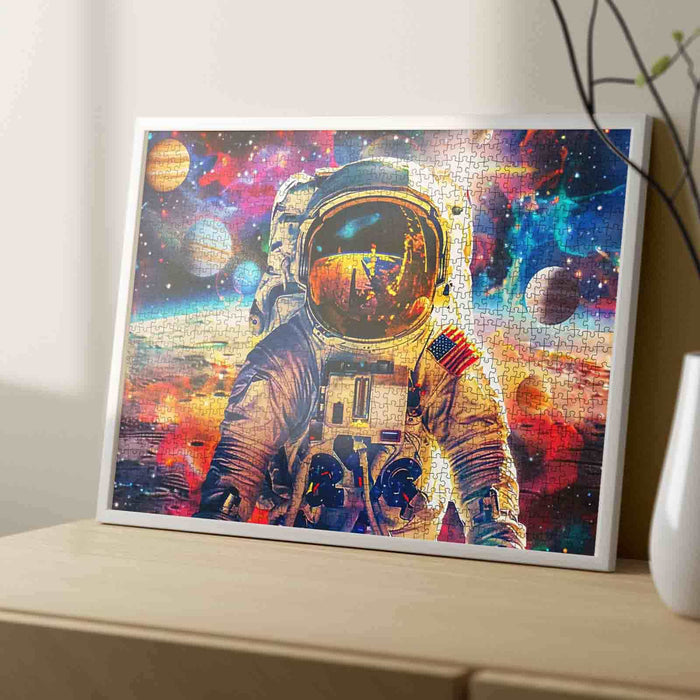 Astronaut Shining in the Golden Sunlight Jigsaw Puzzle