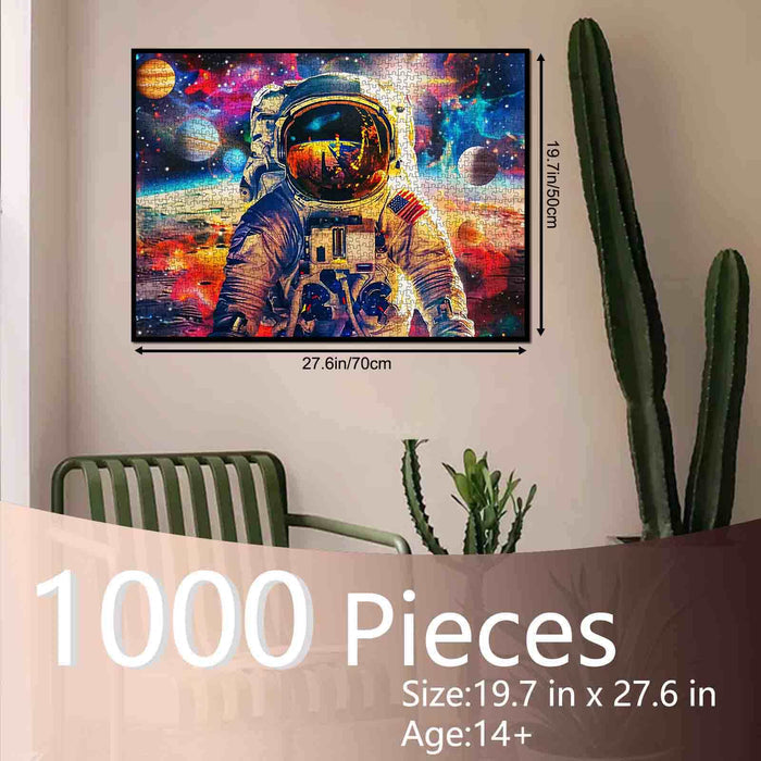 Astronaut Shining in the Golden Sunlight Jigsaw Puzzle