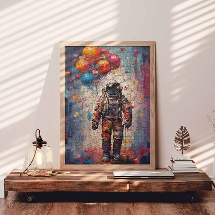 Astronaut with Balloons Jigsaw Puzzle