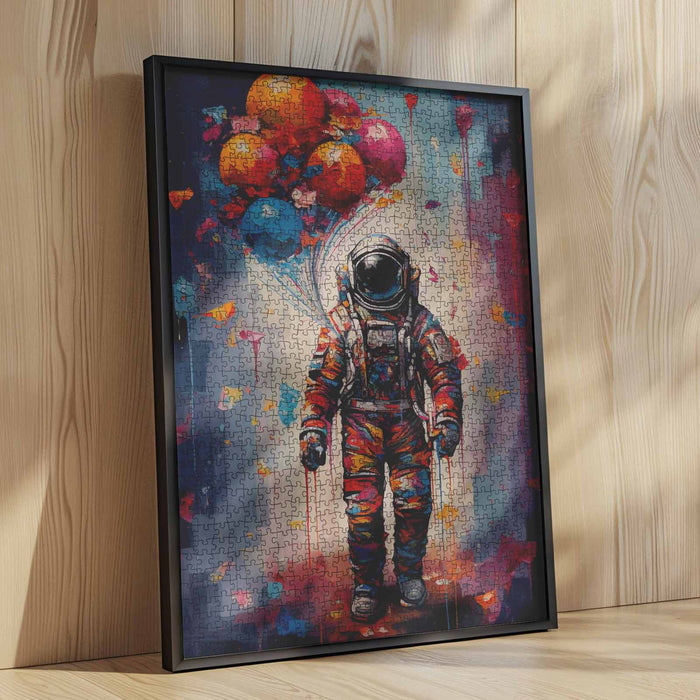 Astronaut with Balloons Jigsaw Puzzle