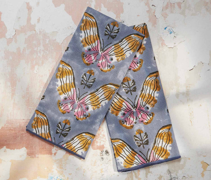 Butterfly pattern cotton dishtowel - Lollygag