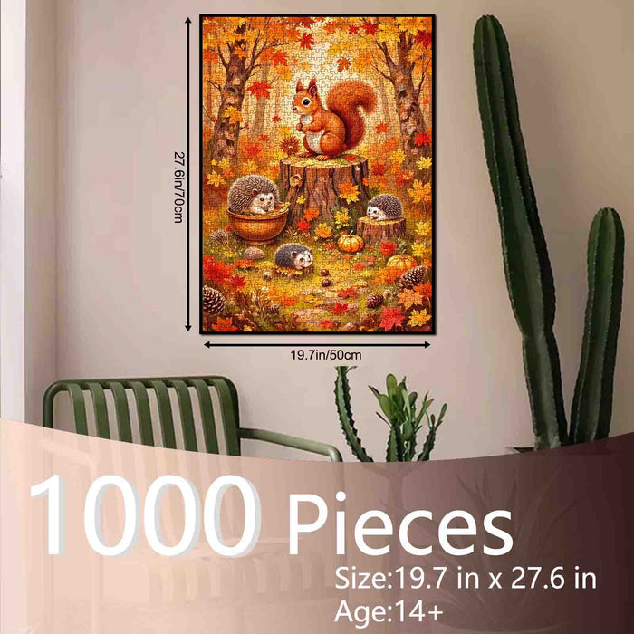 Autumn Woodland Friends Jigsaw Puzzle