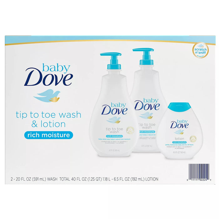 Baby Dove Wash and Lotion in Kenya - 3 Pack Gentle Care