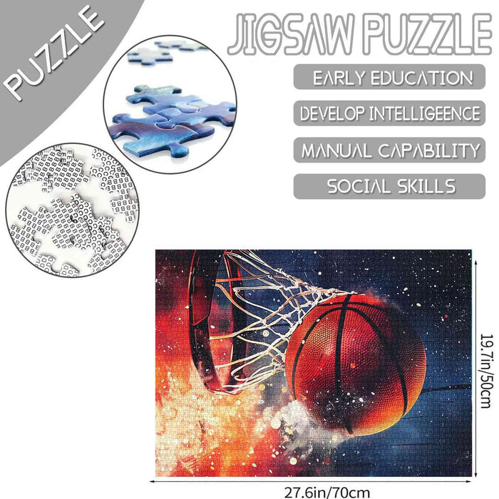 Basketball Slam Dunk Sport Jigsaw Puzzles - Tucocoo