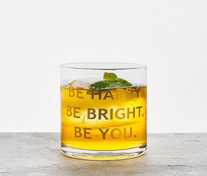 motivational phrase glass - lollygag