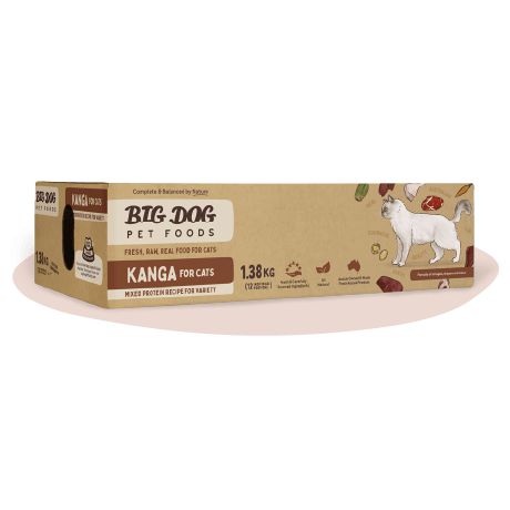 Big Dog for Cats BARF Kangaroo Raw Cat Food 1.38kg (Frozen)-Habitat Pet Supplies