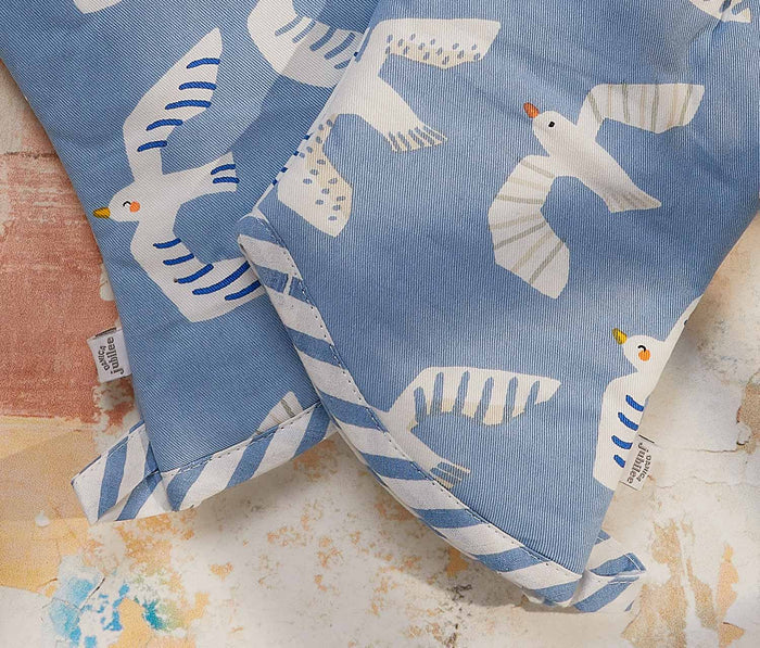 Birdie Cotton Printed Oven Mitts - Lollygag