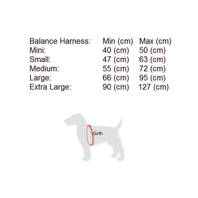 Black Dog Wear Balance Harness Red Extra Large