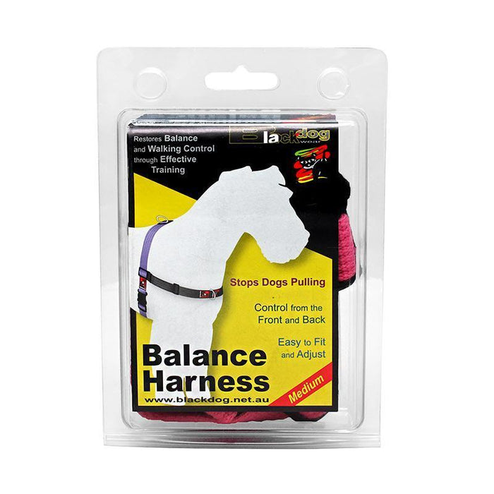 Black Dog Wear Balance Harness Red Small