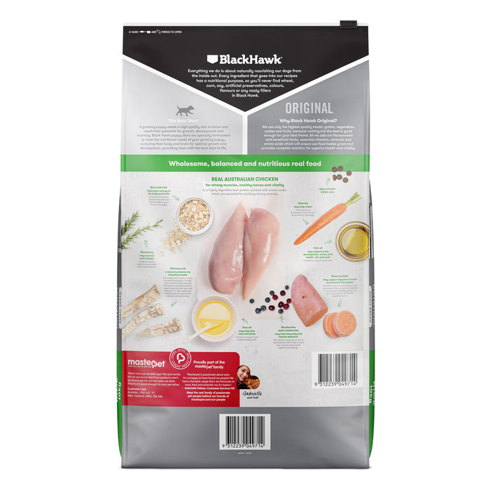 Black Hawk Chicken and Rice Small Breed Puppy Dry Dog Food 10kg