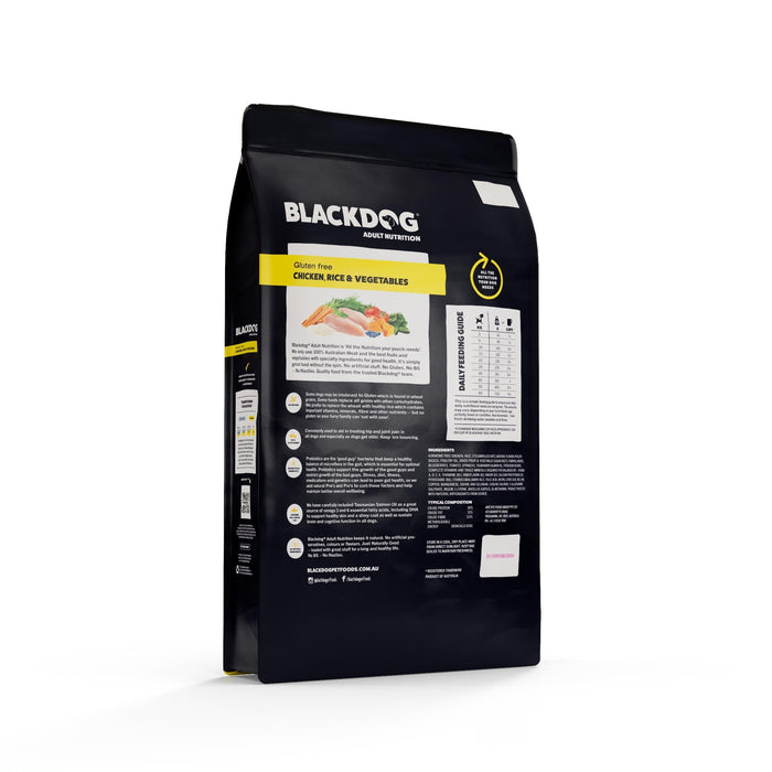 Blackdog Chicken Rice and Vegetables Adult Dry Dog Food 9kg