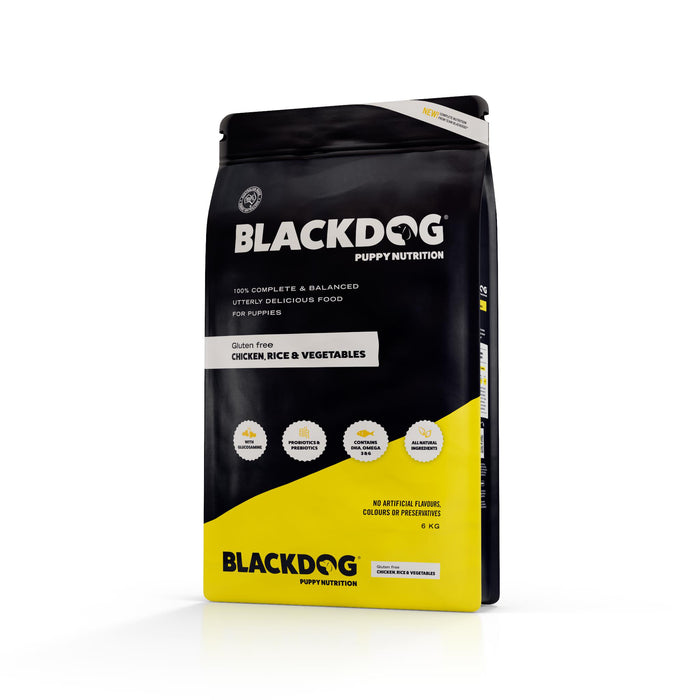 Blackdog Chicken Rice and Vegetables Puppy Dry Dog Food 6kg-Habitat Pet Supplies