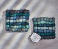 Boho Blue Lagoon Ombre Felted Trivets - lollygag