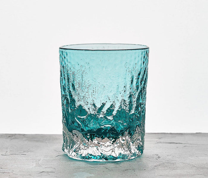 Blue Pheasant Harmon Tumbler textured  Glass